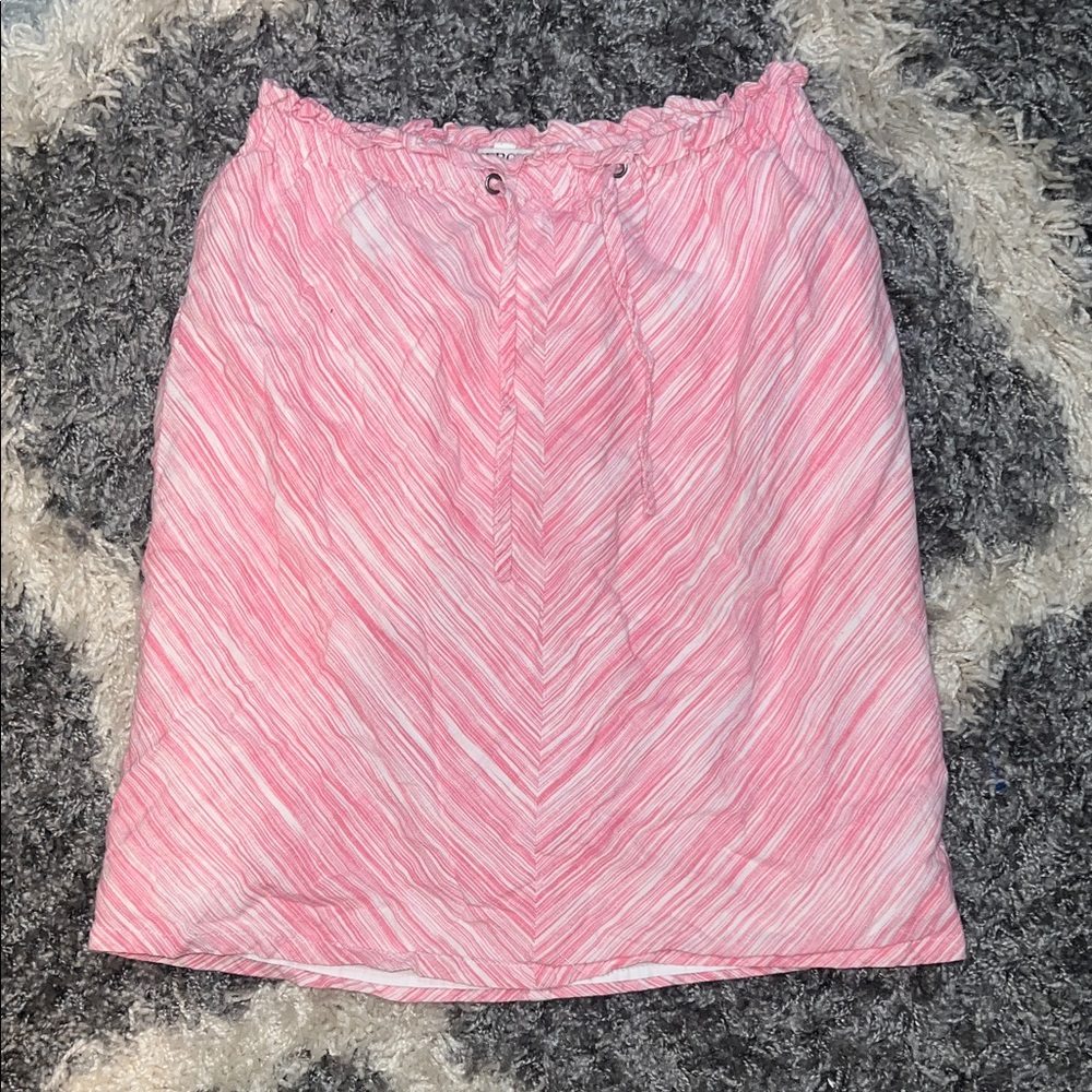 🌟 Merona brand size Small Pink Striped Women's Skirt